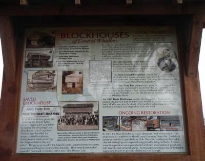 Remaining Blockhouses of Central Whidbey Marker image. Click for full size.