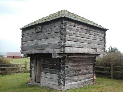 Crockett Blockhouse near Fort Casey State Park. Click for full size. Crockett Blockhouse near Fort Casey State Park image. Click for full size.