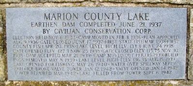 Marion County Lake Marker image. Click for full size.