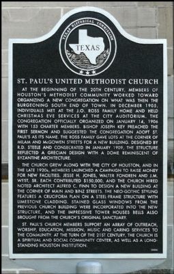 St. Paul's United Methodist Church Marker image. Click for full size.