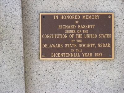 Richard Bassett Marker. Click for full size. Richard Bassett Marker image. Click for full size.