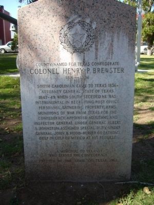 Colonel Henry P. Brewster Marker image. Click for full size.