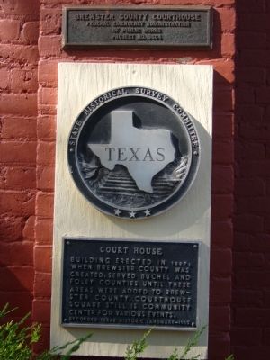 Brewster County Courthouse Marker image. Click for full size.