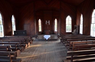 Interior of the Mt. Pleasant Methodist Church image. Click for full size.