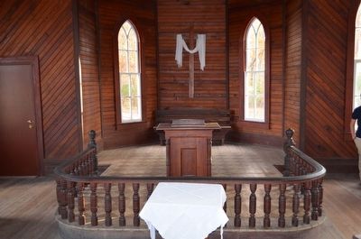Pleasant Methodist Church Altar. Click for full size. Pleasant Methodist Church Altar image. Click for full size.