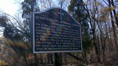 Queen's Chapel Methodist Church, Established 1868 Marker. Click for full size. Queen's Chapel Methodist Church, Established 1868 Marker image. Click for full size.