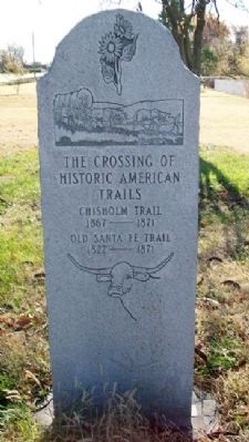 The Crossing of Historic American Trails Marker image. Click for full size.
