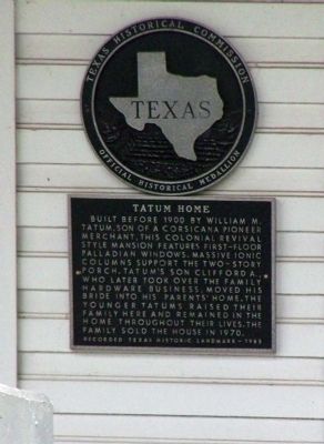 Tatum Home Marker image. Click for full size.