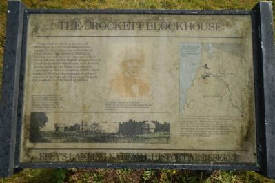 The Crockett Blockhouse Marker image. Click for full size.