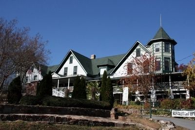 Mentone Springs Hotel built in 1884 by Dr. Frank Caldwell. Click for full size. Mentone Springs Hotel built in 1884 by Dr. Frank Caldwell image. Click for full size.