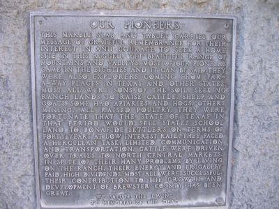 Our Pioneers Marker image. Click for full size.
