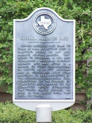 Stephen Augustus Pace Marker image. Click for full size.