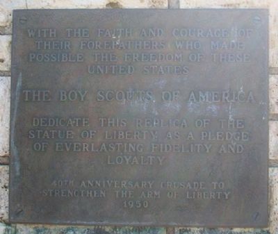 Replica of the Statue of Liberty Marker image. Click for full size.