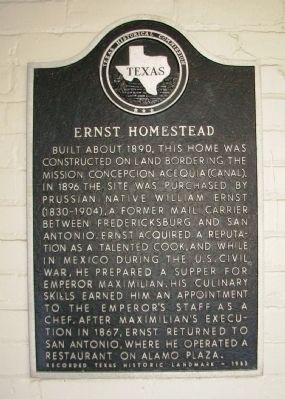 Ernst Homestead Marker image. Click for full size.