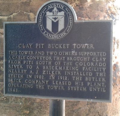 Clay Pit Bucket Tower Marker image. Click for full size.