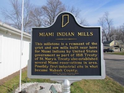 Miami Indian Mills Marker image. Click for full size.