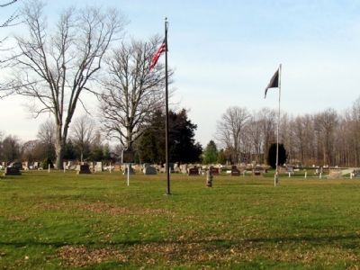 The marker is located in Glenwood Cemetery image. Click for full size.