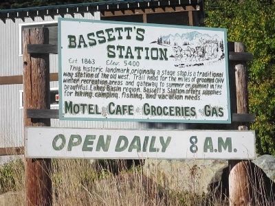 Sign at the Entrance to Bassett Station image. Click for full size.