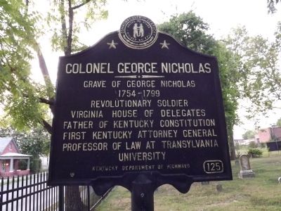 Colonel George Nicholas Marker image. Click for full size.