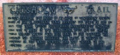 Pioneer Trails - Chisholm Trail Marker image. Click for full size.