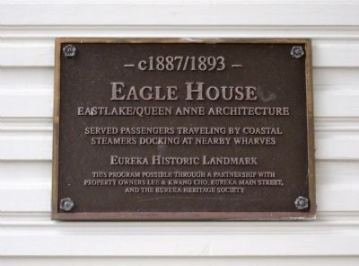 Eagle House Marker. Click for full size. Eagle House Marker image. Click for full size.