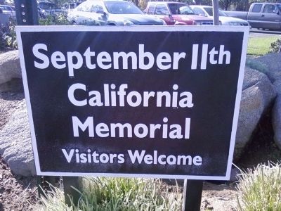 September 11th California Memorial Marker image. Click for full size.