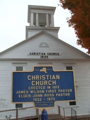 Christian Church Marker image. Click for full size.