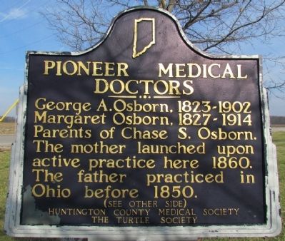 Pioneer Medical Doctors / Chase S. Osborn Marker image. Click for full size.