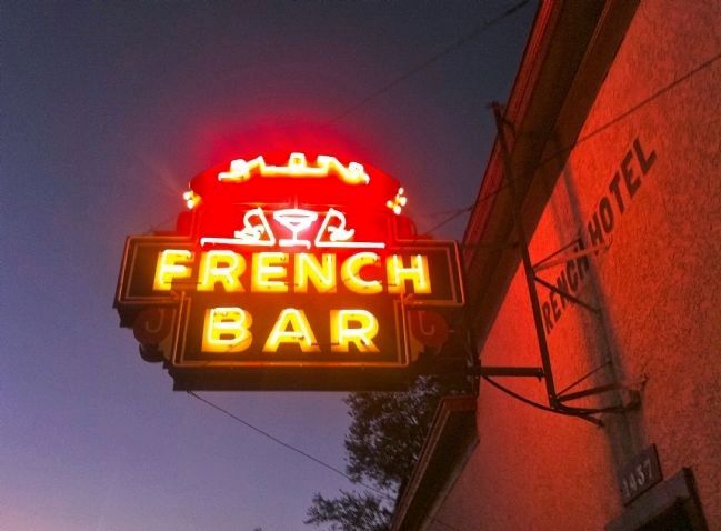 The French Hotel and Bar Neon Sign image. Click for full size.