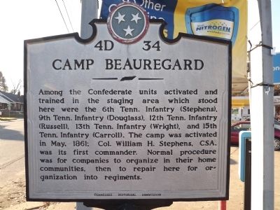 Camp Beauregard Marker image. Click for full size.