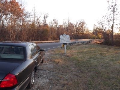 Campbell's Levee Bridge Marker. Click for full size. Campbell's Levee Bridge Marker image. Click for full size.