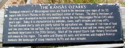 The Kansas Ozarks Marker image. Click for full size.