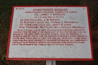 Armstrong's Brigade. Marker image. Click for full size.