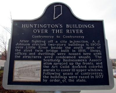 Huntington's Buildings Over the River. Click for full size. Huntington's Buildings Over the River image. Click for full size.