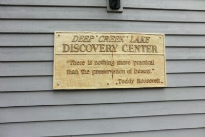 Deep Creek Lake Discovery Center Marker image. Click for full size.