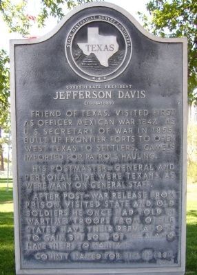 Confederate President Jefferson Davis Marker image. Click for full size.