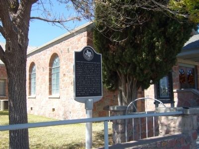 First Baptist Church of Fort Davis Marker image. Click for full size.