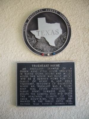 Trueheart House Marker image. Click for full size.