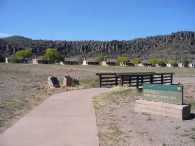 Fort Davis Entrance. Click for full size. Fort Davis Entrance image. Click for full size.