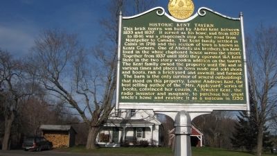Historic Kent Tavern Marker image. Click for full size.