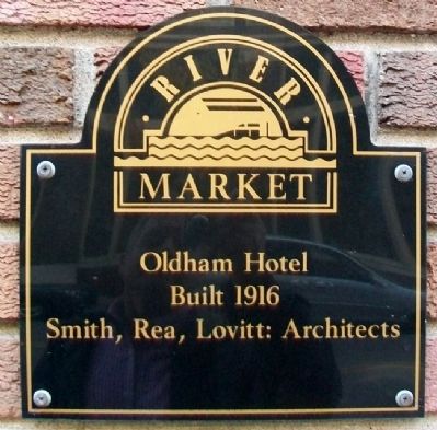 Oldham Hotel Marker image. Click for full size.