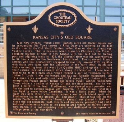 Kansas City's Old Square Marker (Side A) image. Click for full size.