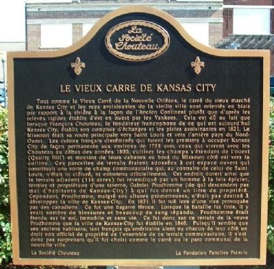 Le Vieux Carre de Kansas City Marker (Side B) image. Click for full size.