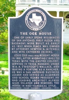The Oge House Marker image. Click for full size.