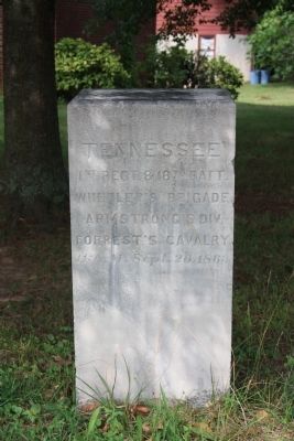 1st Regiment & 18th Battalion Tennessee Cavalry Marker image. Click for full size.