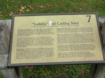 "Isabella" and Casting Shed Marker image. Click for full size.