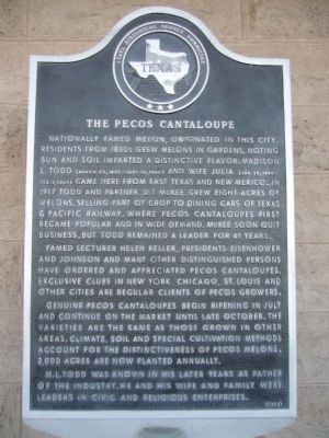 The Pecos Cantaloupe Marker image. Click for full size.