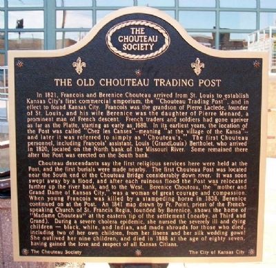 The Old Chouteau Trading Marker (Side A) image. Click for full size.