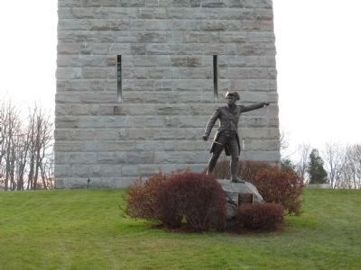 Gen. John Stark at the Bennington Battle Monument image. Click for full size.