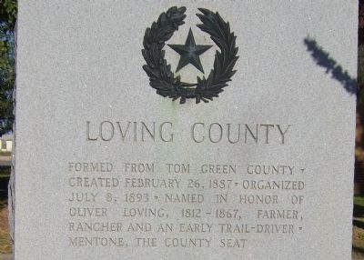 Loving County Marker image. Click for full size.